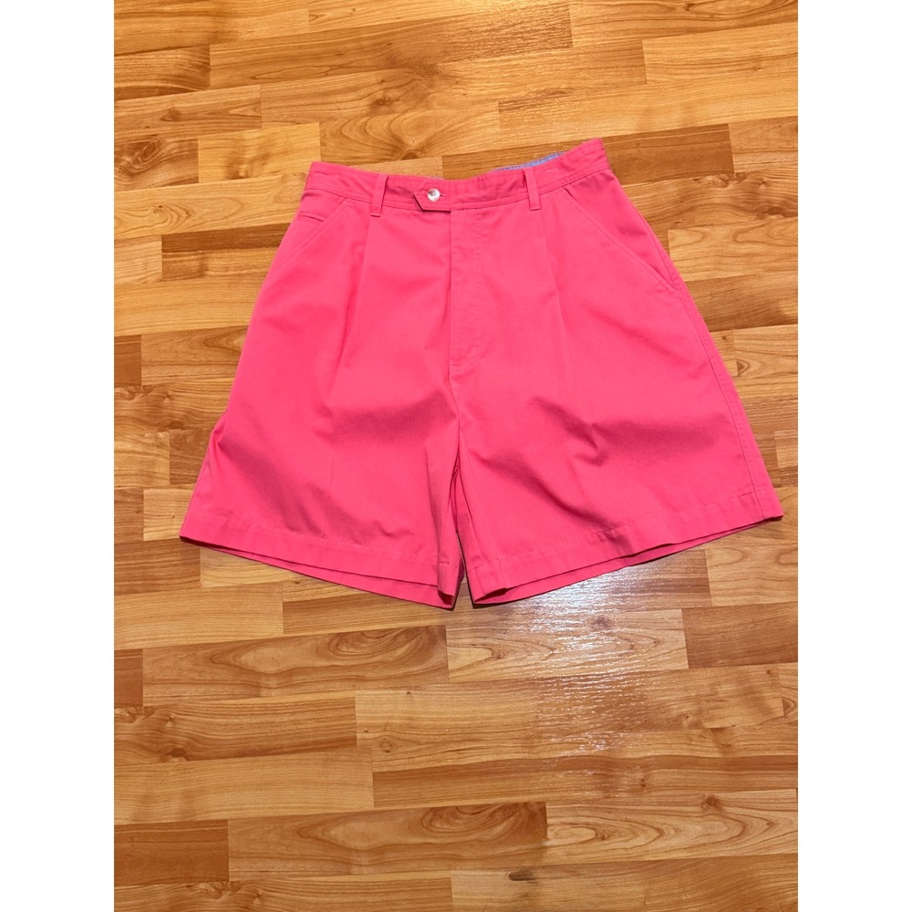 CB Casual Womens 14 Pink High Waisted Pleated Shorts ~ Excellent